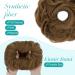 S-Noilite Dark Blonde Curly Hair Scrunchies Messy Buns Updo Chignons for Women - Synthetic Ponytail Bun Extensions - Buy Online on GoSupps.com