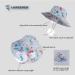 LANGZHEN Octopus Beach Sun Hat for Baby Girls | Adjustable Wide Brim Toddler Kids Summer Play Hat 6-12 Months - Buy Online on GoSupps.com