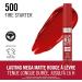 Rimmel London Lasting Mega Matte Liquid Lipstick Long-Lasting Moisturizing Vegan Formula - 500 - Fire Starter 7.4 ml - Buy Online on GoSupps.com