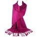 GFM Smooth Shiny Surface Pashmina Style Scarf (L9) L9-ghfsh-fuchsia