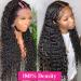 Nuocheng Deep Wave 13x4 Curly Lace Front Wig 22 Inch HD Human Hair Wigs for Black Women - Buy Online on GoSupps.com