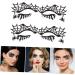 FRCOLOR 6 Pairs Eye Shadow Stickers False Eyelashes Cross False Eyelashes Black Halloween Eyelashes Hollow-out Eye Decals Eyelash Stickers Lace Trim Child Hollow Out Makeup Paper - Buy Online on GoSupps.com