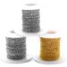 33FT Gold/Silver Twisted Cable Chains Stainless Steel Necklace Jewelry Chains Extender Link Bulk (2.0mm Width) - Ideal for Jewelry Making - Buy Online on GoSupps.com