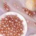 GLBYUNN Pearl Beads 160 Pieces No Hole Vase Filler for Home Wedding Christmas Decor - Rose Gold 10/14/20mm - Buy Online on GoSupps.com