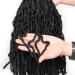Xtrend 6 Packs 12 Inch Natural Black Nu Faux Locs Crochet Braids Hair Synthetic Pre Looped Soft Dreadslocks Braiding Hair Fashion Short Goddess Faux Locs Curly Wavy Hair Extensions 18strands/pack 1B# 12 Inch (Pack of 6) 1B# - Buy Online on GoSupps.com