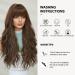 Oefei Long Brown Highlights Ponytail Wig - Natural Wavy Synthetic Hair Heat-Resistant Perfect for Daily Wear & Cosplay - Buy Online on GoSupps.com