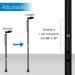 RMS Orthopedic Walking Cane - Adjustable Offset Design for Arthritis & Carpal Tunnel - Right-Handed Handle - Buy Online on GoSupps.com