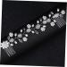 Angoily Wedding Hair Comb Barrettes for Women Double Comb Hair Clip Wedding Hair Accessories Hair Claw Clips for Women Wedding Hair Clip Pearl Hair Accessories Bride Hairpin - Buy Online on GoSupps.com
