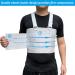 Rib Injury Chest Binder Brace - Elastic Support Belt for Cracked Ribs - Compression Wrap for Men & Women (Large - 41 to 51  - Buy Online on GoSupps.com