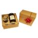 Rooibos Chocolate Charm Tea Gift Set Loose Leaf 100g in Caddy Wrapped with Tea Strainer and Measuring Spoon by TeaCakes of Yorkshire.