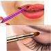Retractable Dual End Lip Brush Concealer Brush with Cap Lipstick Eyeshadow Foundation Makeup Brushes Gold Black Purple - Buy Online on GoSupps.com