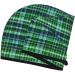 Buy Blue & Green Scottish Tartan Coral Velvet Hair Cap Towel Wrap for Women | Absorbent & Quick-Dry for Swimming & Tours - Buy Online on GoSupps.com