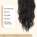 Fine Brown Ponytail Hair Extension - 45 cm Wavy Braid Corded Ponytail for Women | Darkest Brown Synthetic Hair - Buy Online on GoSupps.com