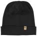 Ridge Cuff Beanie - 100% Merino Wool - Warm Winter Hat One Size Black