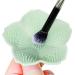 Silicone make-up brush cleaning mat portable cleaning pad for cosmetic brushes for the fast cleaning of all types of make-up brushes.greener
