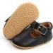 Baby Infant First Walking Shoes Sneakers Anti-Slip Loafers PU Leather - 12-18 Months - Black - Buy Online on GoSupps.com