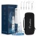 Cordless Water Dental Flosser 4 Modes 5 Jet Tips Replacement IPX7 Waterproof 300ML Removable Water Tank Powerful Battery &Type-C Charge Oral Irrigator for Business Travel