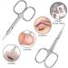 ANRUI Professional Stainless Cuticle Scissors - Deadskin Cutter for Fingernail, Toenail, Eyebrow & Eyelash Grooming - Silver - Buy Online on GoSupps.com