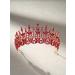 SWEETV Queen Crown for Women - Princess Tiara Pageant Diadem in Red - Buy Online on GoSupps.com