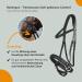 Marengos Soft Bitless Leather Bridle & Reins for Warmbloods | Anatomically Shaped Neck Piece | Premium Horse Accessories in Black - Buy Online on GoSupps.com