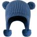 KAKU NANU Toddler Winter Hat with Double Pom Pom | Fleece Lined Beanie for Baby Boys & Girls | 6-12 Months (Blue) - Buy Online on GoSupps.com