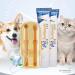 Qosneoun Centric Dog Toothbrush - 360 Dual Head Soft Silicone Pet Toothbrush with Tongue Scraper | Durable & Gentle for Dogs - Buy Online on GoSupps.com