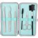 Eyebrow Grooming Set Professional Eyelashes Extension Kit Tweezers Scissors Brushes Makeup Tool - Buy Online on GoSupps.com