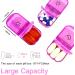 Large AM/PM Weekly Pill Organizer - 7 Day Pill Box with Writable Labels & Light-Purple Zipper Bag for Vitamins & Supplements - International Shipping - Buy Online on GoSupps.com
