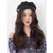 BGHJUE Wig female long hair hat wig one fashion beret long curly hair big wave new full headgear
