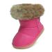 MINBEI Baby Girls Soft Leather Booties Winter Snow Boots Waterproof for Toddler Girls Pink White Rose Gold Brown 5.5 UK Child S411 Rose