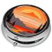 Tree Hills Rivers Round Pill Box - 3 Compartment Portable Organizer for Travel | International Shipping - Buy Online on GoSupps.com