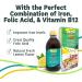 Ceregumil Liquid Iron Supplement with Vitamin B12 - Iron Support for Anemia - Folic Acid - Natural Lemon Flavor - 8.45fl oz - Buy Online on GoSupps.com