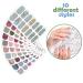140 Pcs Full Wrap Nail Stickers - Gradient, Glitter Self Adhesive DIY Art Decals for Easter July 4th - Includes 2 Nail Files (Classic Style) - Buy Online on GoSupps.com