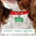 Ibera Gifts - Personalized Bone-Shaped Pendants for Medium to Large Dogs & Cats - Engraved Dog Collar Tags (Green Stars) - Buy Online on GoSupps.com
