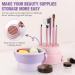 3 in 1 Makeup Brush Cleaner Mat - Silicone Tool for Brushes | Khaki Cleaning Bowl & Organizer - Buy Online on GoSupps.com
