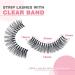 Buy Royaomis Clear Band Russian Strip Lashes - C/D Curl Wispy Faux Mink Eyelashes 14 Pairs for Natural Look | International Shipping Available - Buy Online on GoSupps.com