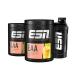 ESN EAA Lemon Iced Tea + Free ESN Shaker 2 x 500 g fine amino powder with 8 essential amino acids ideal solubility vegan tested quality - made in Germany