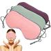 Healifty 3pcs Sleep Mask Eye mask for Sleeping- Soft Sleeping Mask Adjustable Blindfold Eyeshade for Men Women and Kids Comfortable Eye Cover for Travel Work