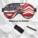 American Flag Firework Print Unisex Eye Mask | Soft Travel Eye Shade for Yoga & Work - Buy Online on GoSupps.com