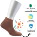 Cosyfeel Women Loose Diabetic Socks | 4-Pack Neuropathy Ankle Socks for Ladies | Super Soft Eco-Friendly Bamboo Material | Durable with Seamless Toe | Multicolour Patterns | 4 Seasons 4-7 LIGHT BROWN - Buy Online on GoSupps.com