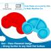 Silicone Divided Toddler Plates - Non-Slip Suction Plates for Kids | BPA Free FDA Approved Baby Dinner Plate with Spoon Fork | Portable & Easy to Clean | New Car Blue/Red - Buy Online on GoSupps.com