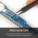 Ingrown Hair Tweezers | Pointed Tip | Black Stainless Steel | Tweezees for Men and Women - Buy Online on GoSupps.com