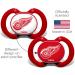 BabyFanatic NHL Detroit Red Wings Pacifier 2-Pack - Officially Licensed League Gear - Buy Online on GoSupps.com