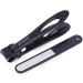 Evezr Heavy Duty Wide Jaw Nail Clippers for Thick Toenails | Stainless Steel Clipper with Nail File for Pedicure (Black) - Buy Online on GoSupps.com