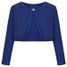 BONNY BILLY Girls Cardigan Long Sleeve Knitted Cotton Bolero Shrug Kids Clothing 5-6 Years Blue