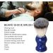 Handmade Shaving Brushes for Men - Blue Handle & Silver Ring | Beauty & Hairdressing Salon Essential - Buy Online on GoSupps.com