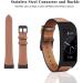 Fitbit Charge 3/4 Genuine Leather Band - Graphite & Brown - for Women and Men - Buy Online on GoSupps.com