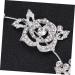 DOITOOL Hair Comb Floral Rhinestone Hair Pin Bride Wedding Headgear - Buy Online on GoSupps.com