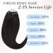 DOORES Microlink Hair Extensions Human Hair Natural Black 18 Inch 50g/50s Straight Micro Loop Hair Extensions Invisible Hair Extensions Human Hair 18 Inch-50g-50s M-#1B Natural Black - Buy Online on GoSupps.com