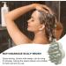 LNHGH Scalp Brush & Hair Growth Massager | Silicone Shower Brush for Men & Women | Light Gray Skin Scrubber - Buy Online on GoSupps.com